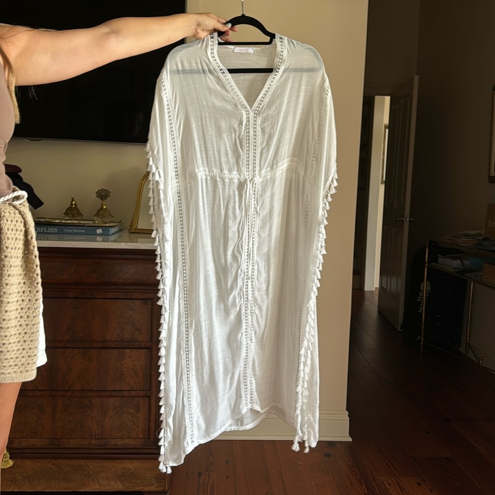 White one size fits all Kaftan